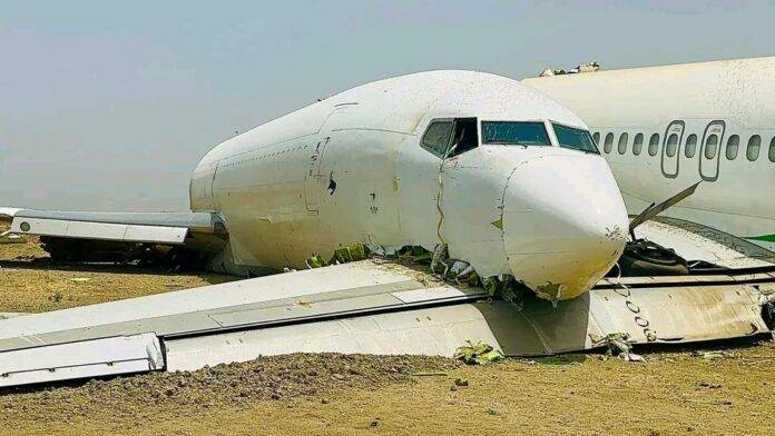 B727 cargo airplane collides with MD-82 in South Sudan