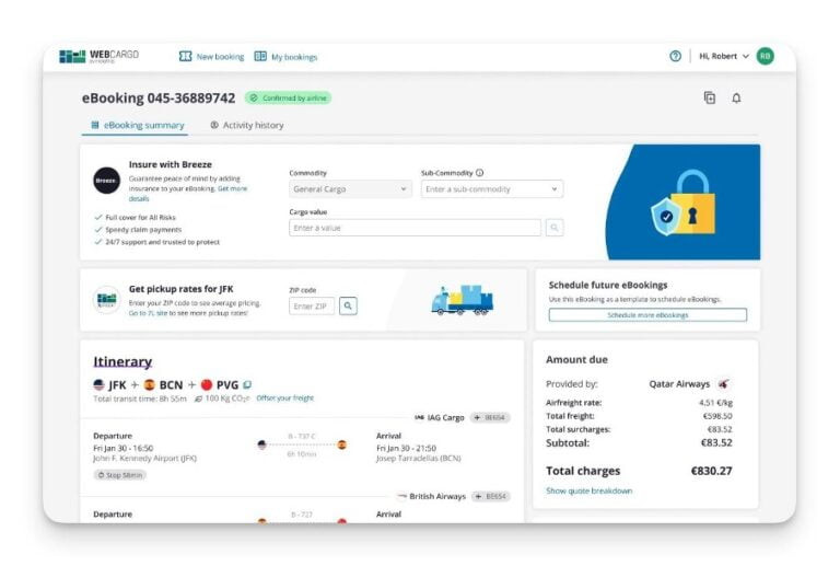 Webcargo by Freightos and Accelerate mix to give instant cargo insurance quotes – Air Cargo Week